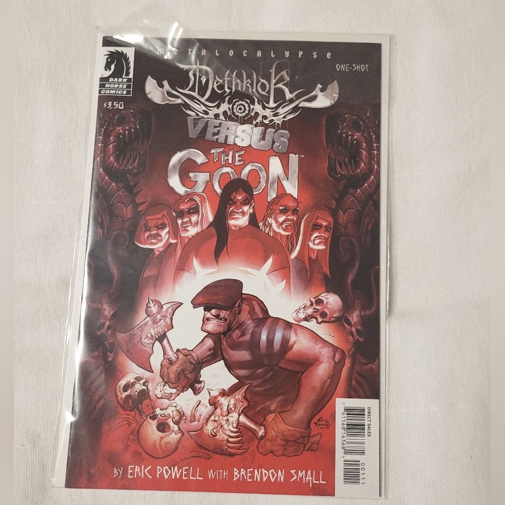 Dethklok Versus The Goon Art Print - Red and Black